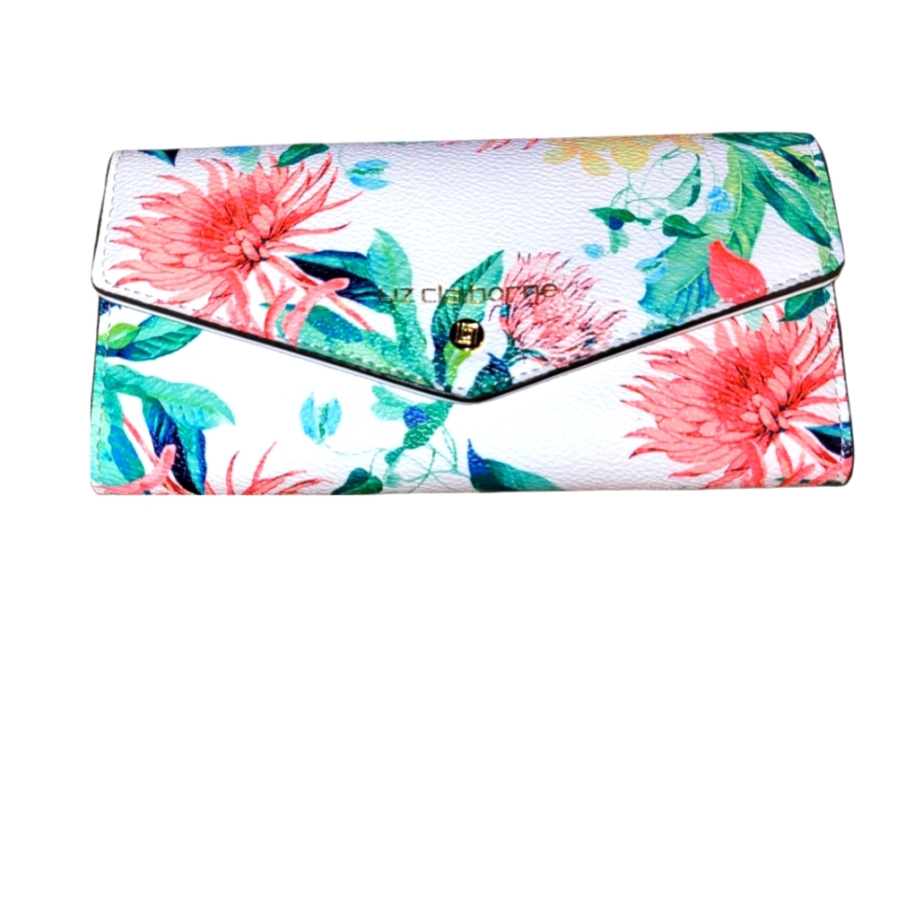 COPY - Liz Claiborne floral wallet.